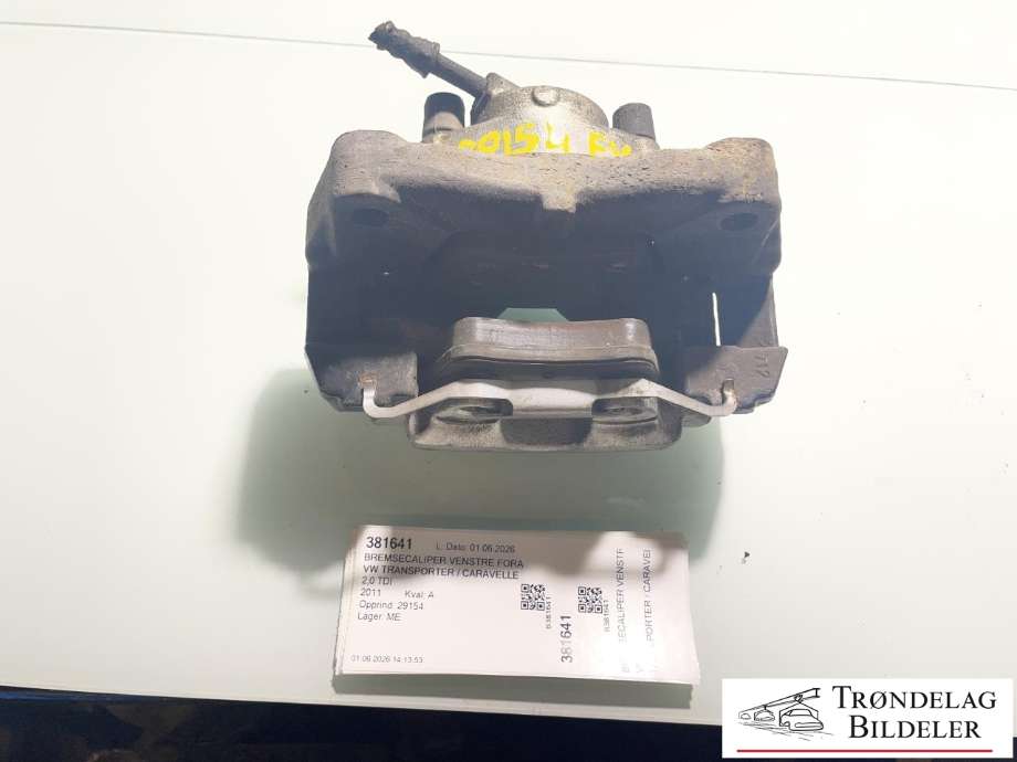Bremsecaliper venstre foran til VW Transporter / Caravelle, 2009-2015 (Fase 2) (T5) (T5) (7H0 615 123 A)