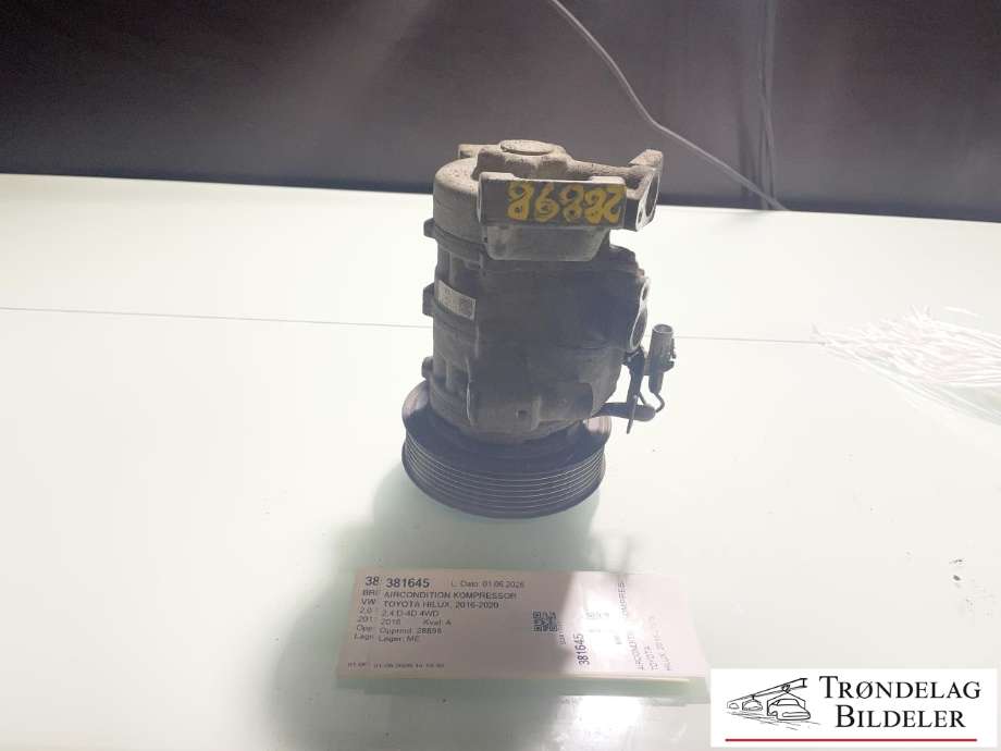 Aircondition kompressor til Toyota Hilux, 2016-2020 (88310-0KB60|447280-2720)