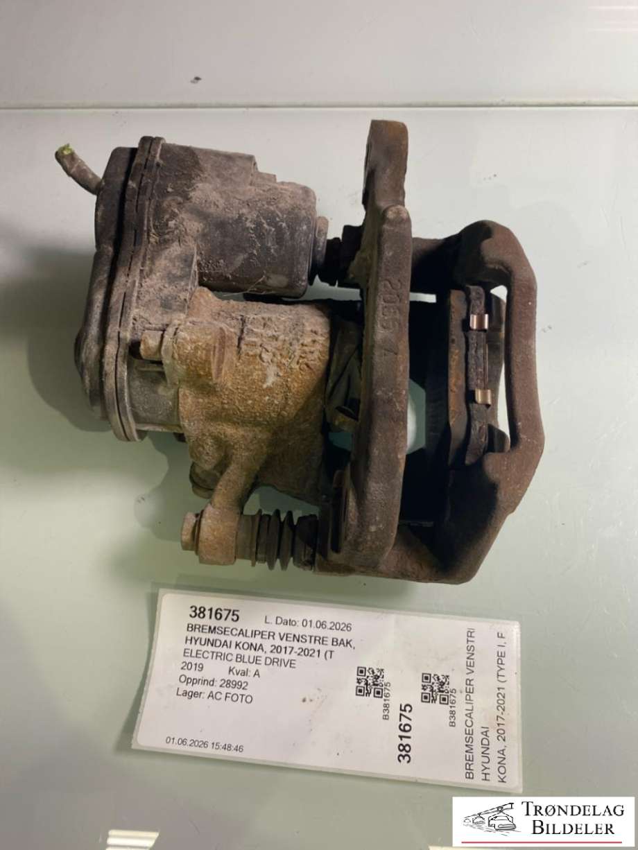 Bremsecaliper venstre bak, elektrisk til Hyundai Kona 2017-2021 (Type I, Fase 1)  