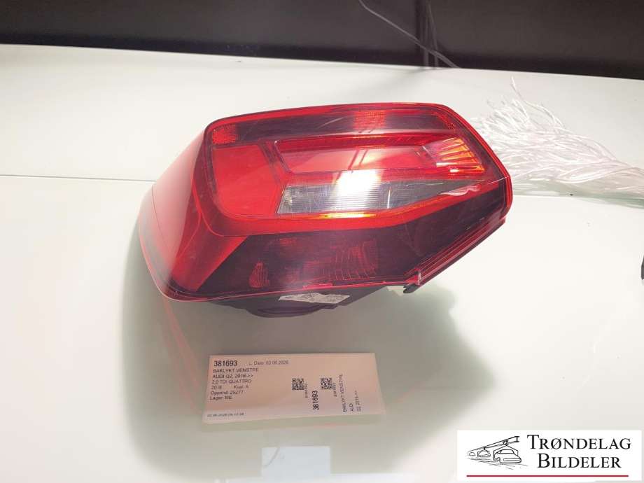 Baklykt venstre til Audi Q2, 2016-->> (81A 945 069)