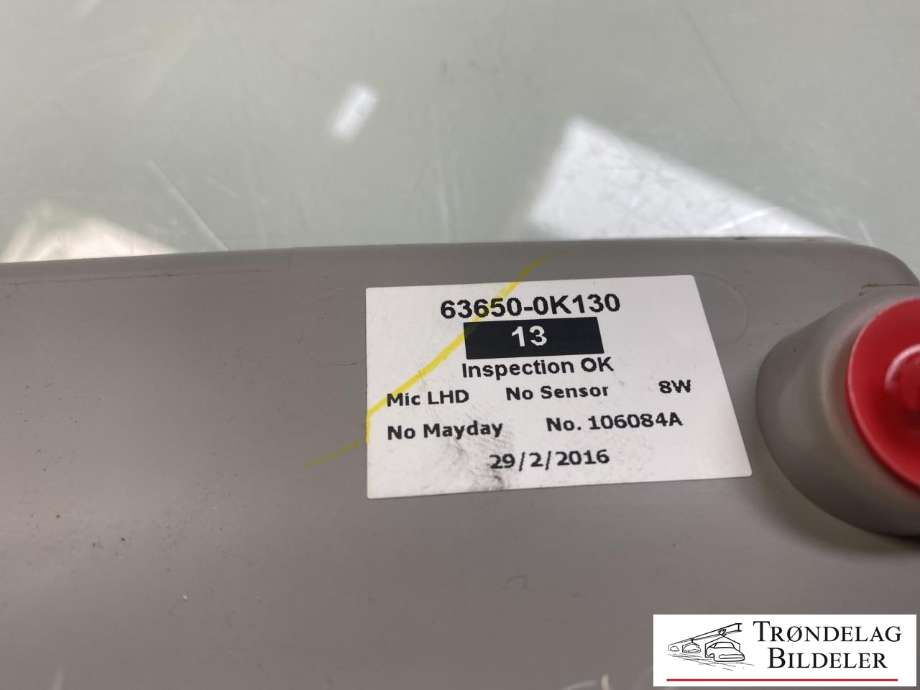 Taklyspanel til Toyota Hilux 2016-2020  (636500K130B0|63650-0K130|)