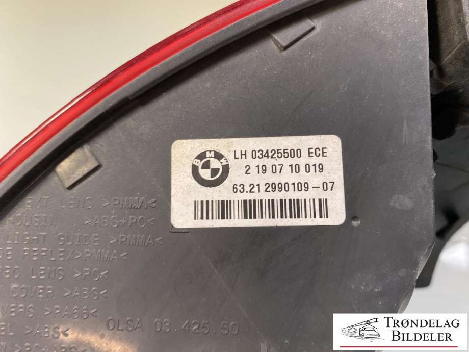 Baklykt venstre til BMW X1 2009-2015 (E84) (E84) (63 21 2 990 109|)