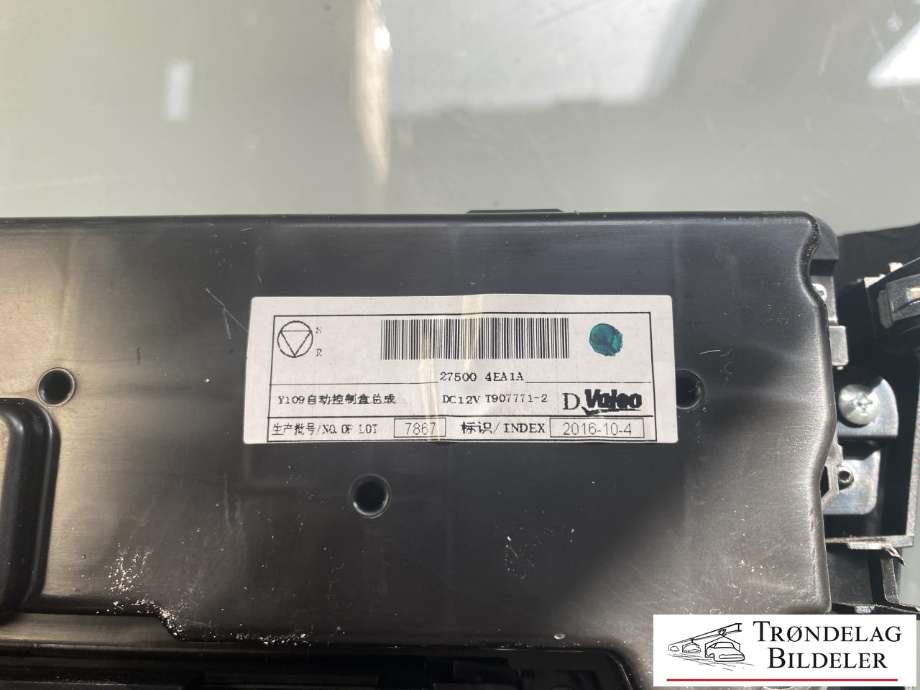 Varmeapparat betjening til Nissan Qashqai 2014-2021 (Type II) (27500-4EA1A|)