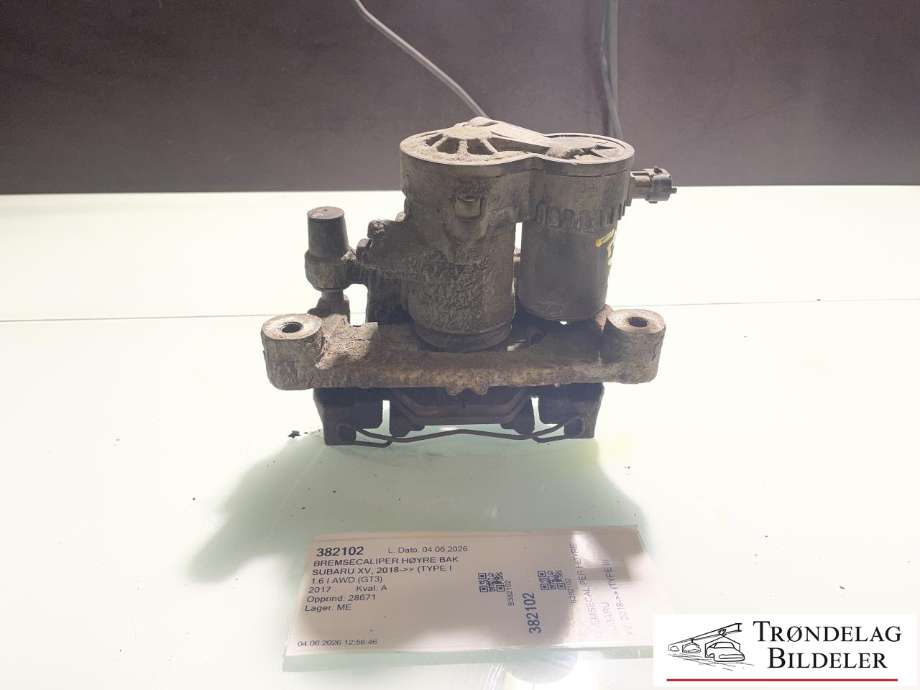 Bremsecaliper høyre bak til Subaru XV 2018-->> (Type II) (26692FL001|)