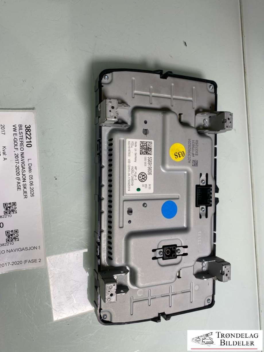Bilstereo navigasjon skjerm til VW e-Golf 2017-2020 (Fase 2) (5G6919606|5G6919606C|A2C15167300)