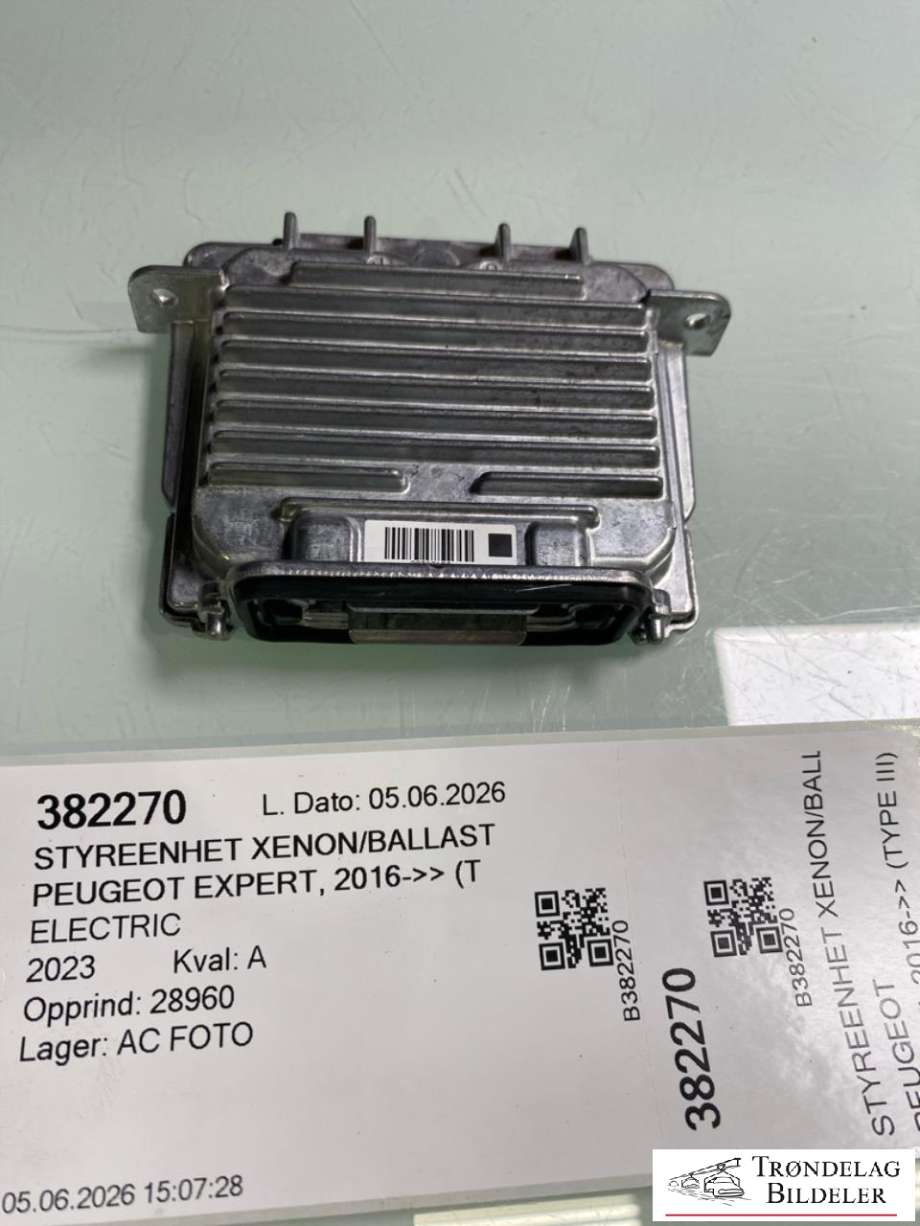 Styreenhet xenon/ballast til Peugeot Expert, 2016-->> (Type III) (90035944)