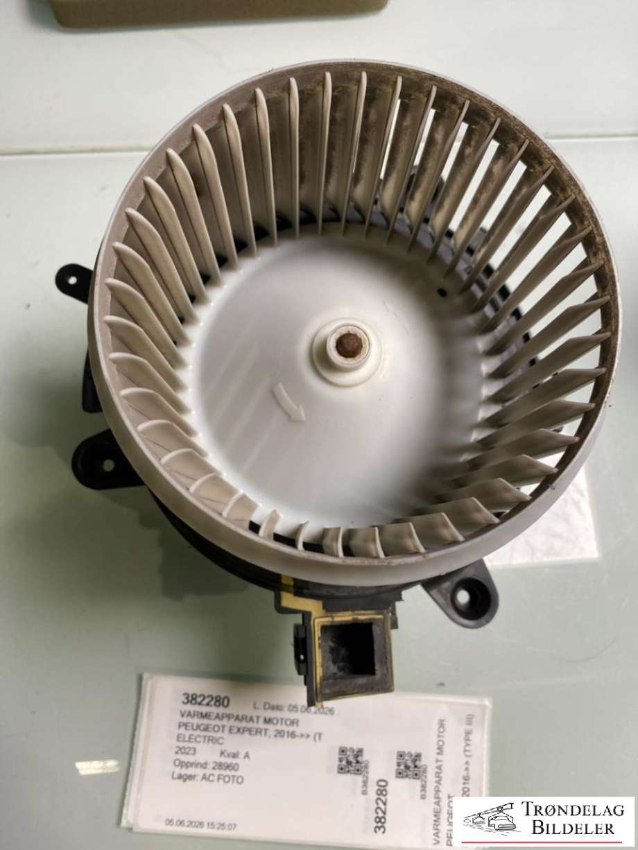 Varmeapparat motor til Peugeot Expert 2016-->> (Type III)  (1617062780|98 497 170 80|)