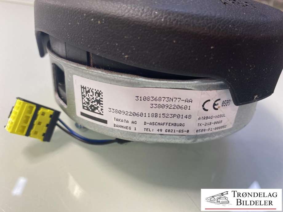 Airbag ratt til BMW 2-Serie, Active/Gran Tourer 2014-->> (F45/F46) (F45/F46) (32 30 8 092 206|)