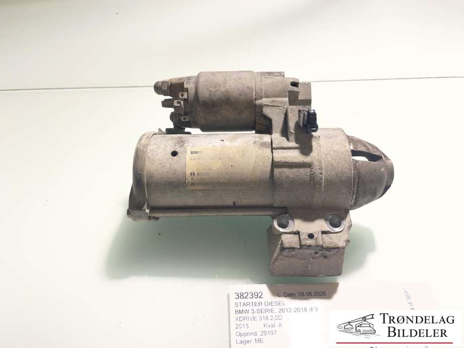 Starter diesel til BMW 3-Serie 2012-2018 (F30/F31/F34) (F30/F31/F34) (12418587708|12418577009|12418581100|12418571905|LRS02690|25-4362|0986024980|1986S00876)