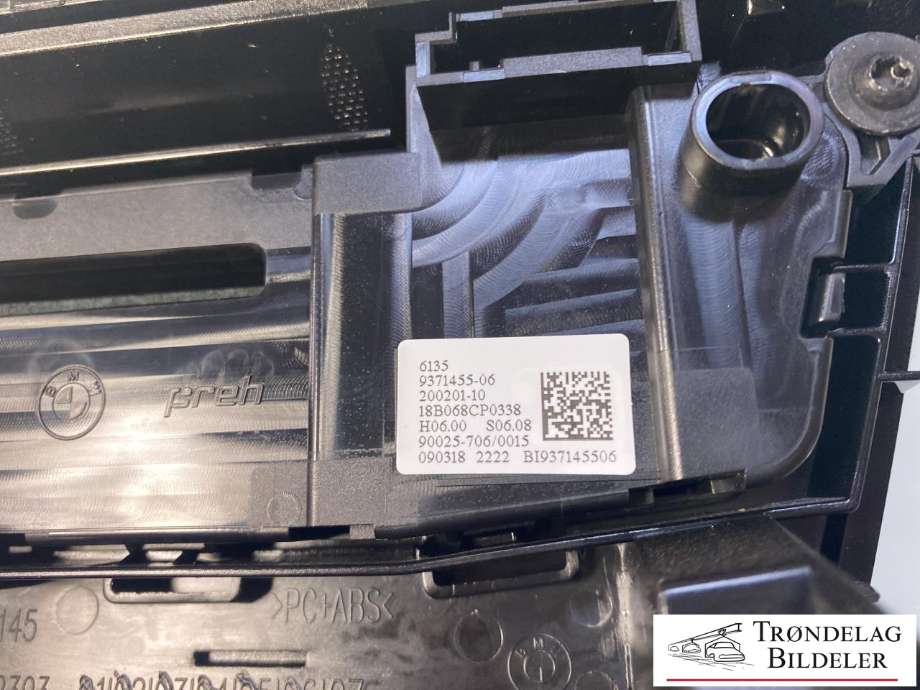 Bilstereo betjeningspanel til BMW 2-Serie, Active/Gran Tourer 2014-->> (F45/F46) (F45/F46) (64 11 9 371 455|)