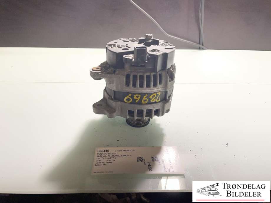 Dynamo diesel til Audi A4, Allroad, 2009-2016 (Type I) (B8) (B8) (03L 903 017 E|03L 903 017 EX|03L 903 017 F)