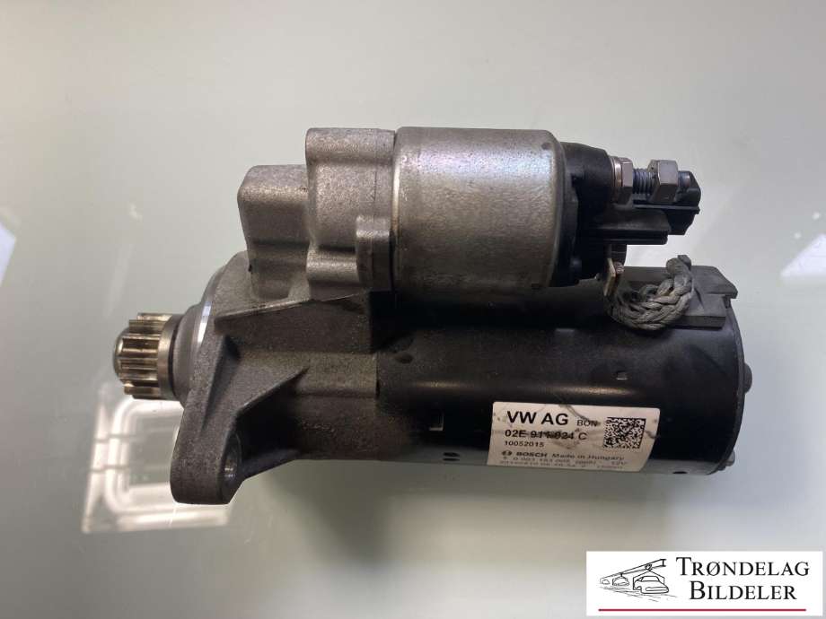 Starter diesel til VW Tiguan 2011-2016 (Type I, Fase 2)  (02E 911 024 J|02E 911 024 JX|02E 911 022 C|02E 911 022 CX|02E 911 023 Q|02E 911 023 QX|02E 911 023 T|02E 911 024 C|02E 911 024 CX|02E 911 024 H|)