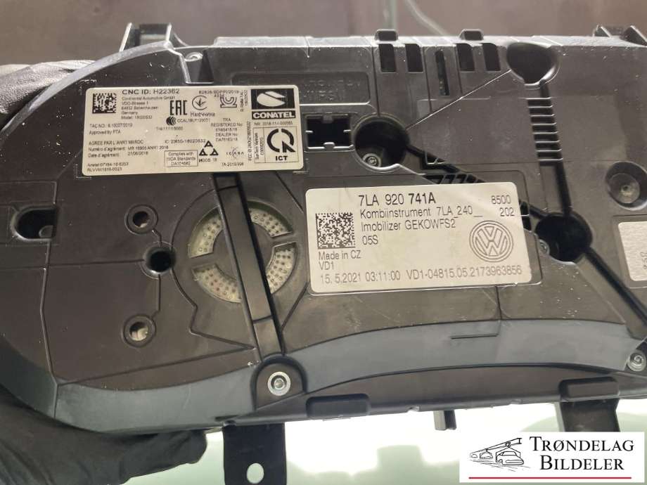 Instrumentpanel til VW Transporter / Caravelle 2019-->> (T6.1) (T6.1) (7LA920741A|)