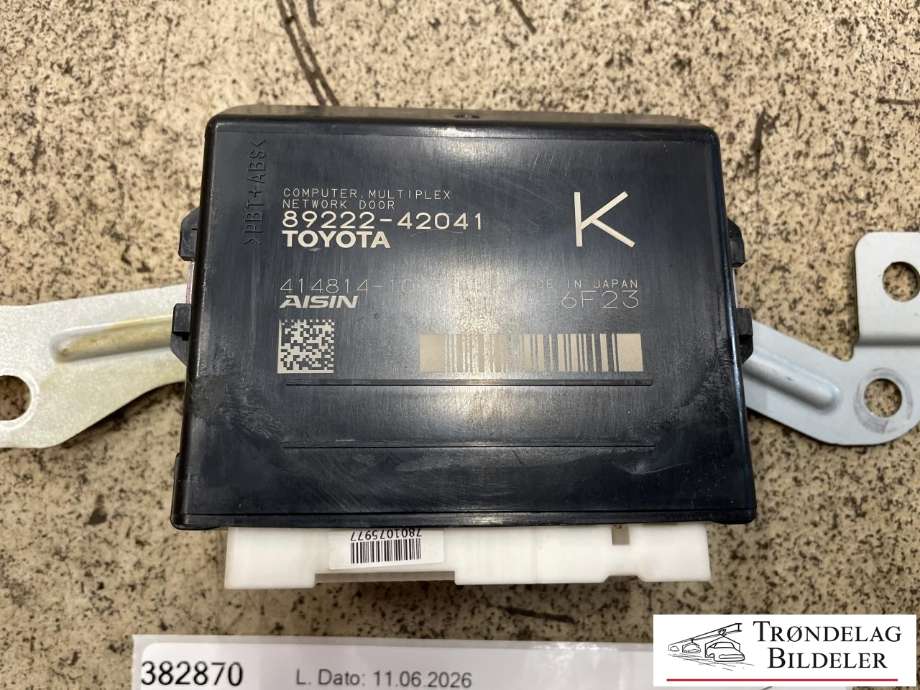 Styreenhet diverse til Toyota RAV4 2016-2019 (Type IV, Fase 2)  (89222-42041|)