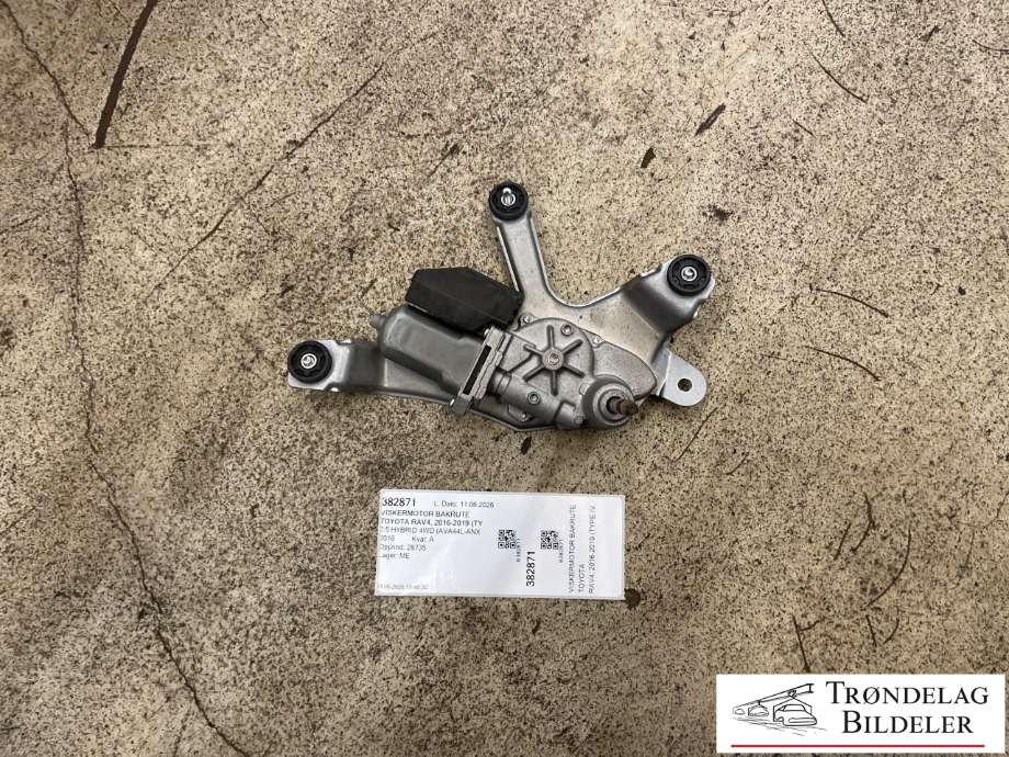 Viskermotor bakrute til Toyota RAV4, 2016-2019 (Type IV, Fase 2)  (85130-42080)
