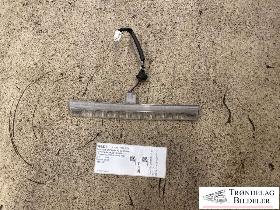 Baklykt bremselys bakrute til Toyota RAV4, 2016-2019 (Type IV, Fase 2)  (81570-60110)