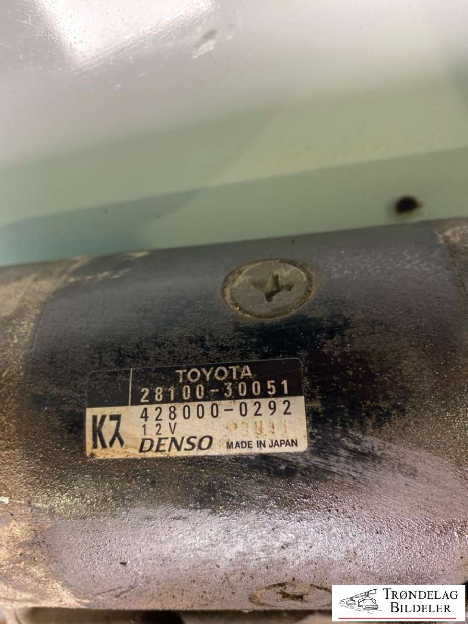 Starter diesel til Toyota Land Cruiser 150 2014-->> (Fase 2)  (2810030051|28100 30050|28100 30080|28100 30081|28100 67070|4280000292)