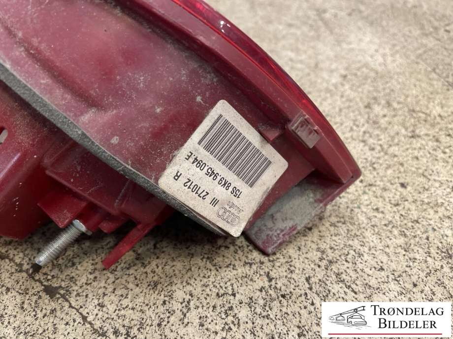 Baklykt venstre indre til Audi A4, Allroad 2009-2016 (Type I) (B8) (B8) (8K9 945 093 E|)