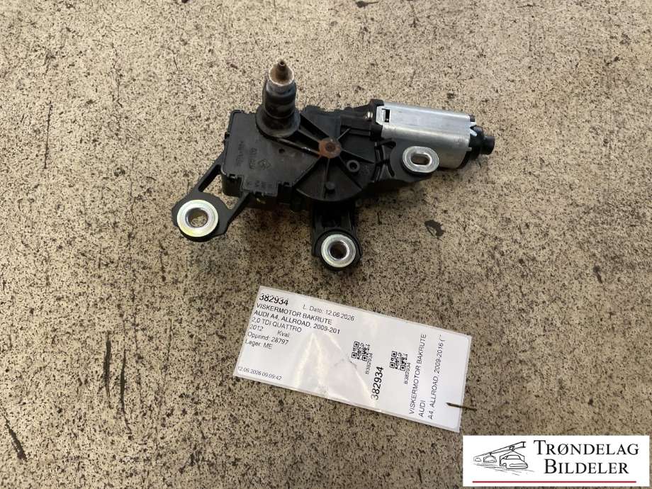 Viskermotor bakrute til Audi A4, Allroad, 2009-2016 (Type I) (B8) (B8) (4F9955711C)