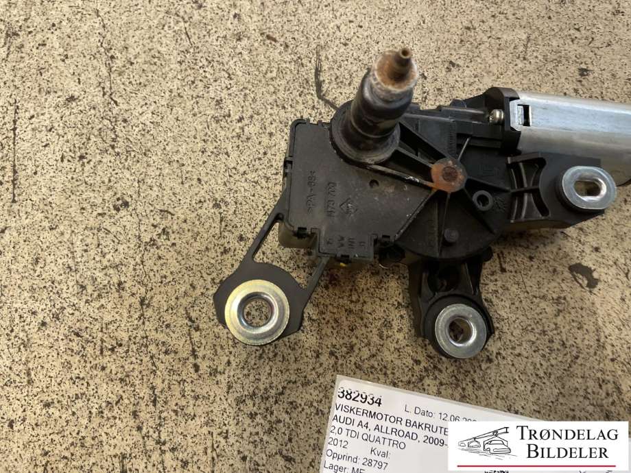 Viskermotor bakrute til Audi A4, Allroad 2009-2016 (Type I) (B8) (B8) (4F9955711C|4F9955711E|)