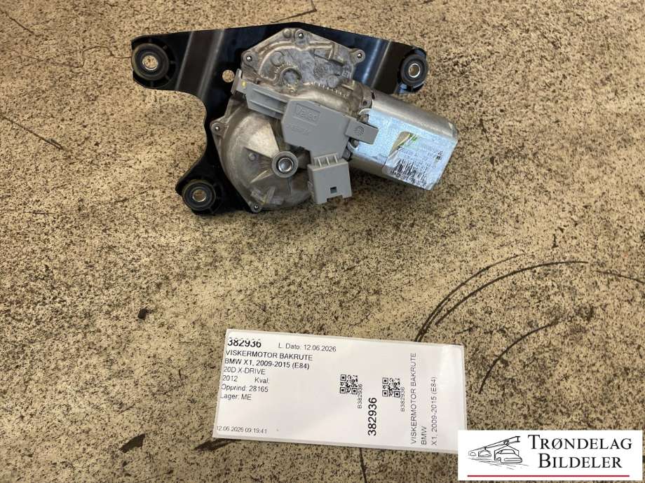 Viskermotor bakrute til BMW X1, 2009-2015 (E84) (E84) (67 63 2 990 856)
