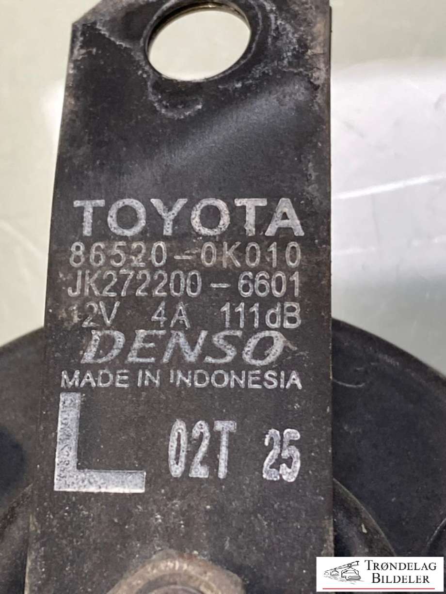 Horn/signalhorn til Toyota Hilux 2016-2020 (DENSO|865200K010|LAVTONE|)