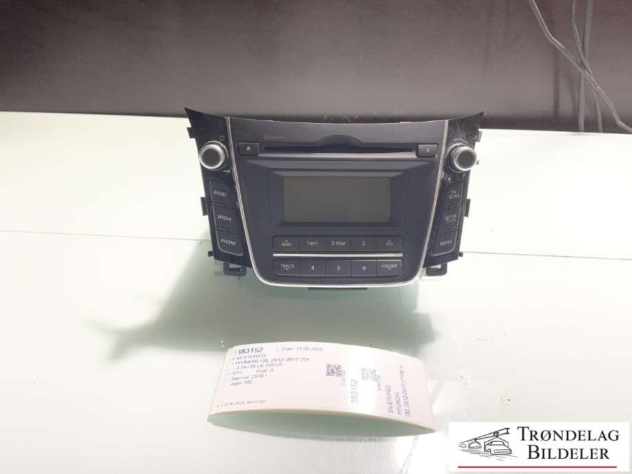 Bilstereo til Hyundai i30, 2012-2017 (Type II) (96170A6210GU)