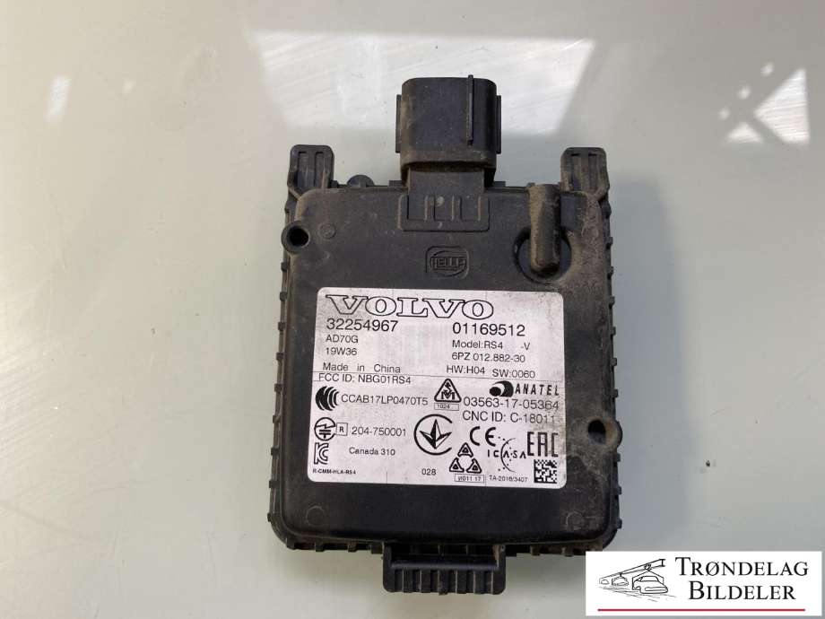 Sensor radar til Volvo V60 / V60 CC, 2018-->> (Type II)  (32286570)
