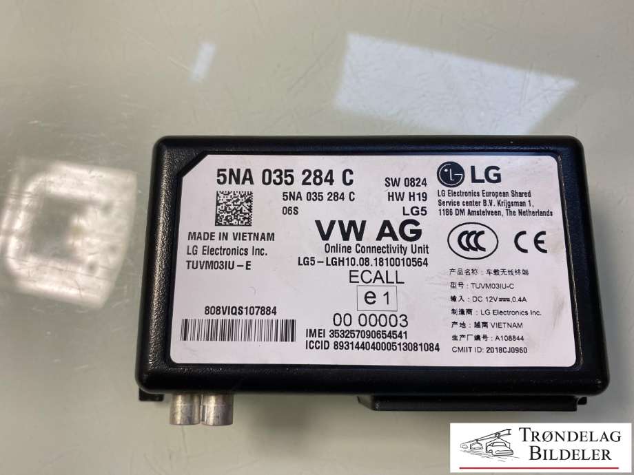Styreenhet diverse til VW Passat 2015-2019 (Fase 1) (B8) (B8) (5NA035284C|)