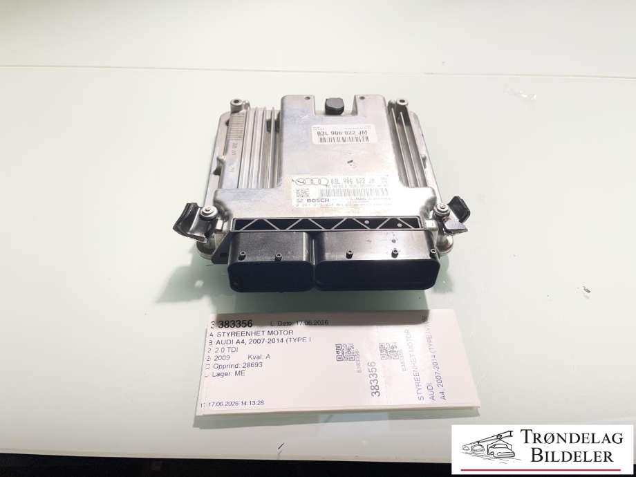 Styreenhet motor til Audi A4, 2007-2014 (Type IV) (B8) (B8) (03L 906 022 JM)