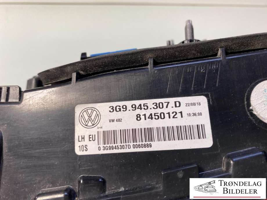 Baklykt venstre indre til VW Passat 2015-2019 (Fase 1) (B8) (B8) (3G9 945 307 D|)