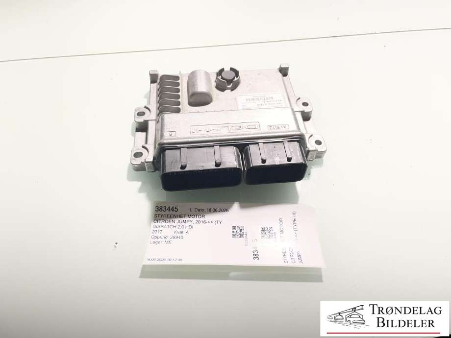 Styreenhet motor til Citroën Jumpy, 2016-->> (Type III)  (16 163 585 80)
