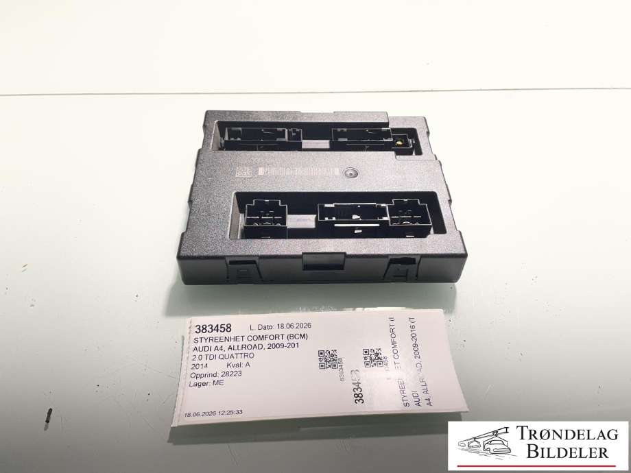 Styreenhet comfort (BCM) til Audi A4, Allroad, 2009-2016 (Type I) (B8) (B8) (8K0 907 064 HJ)