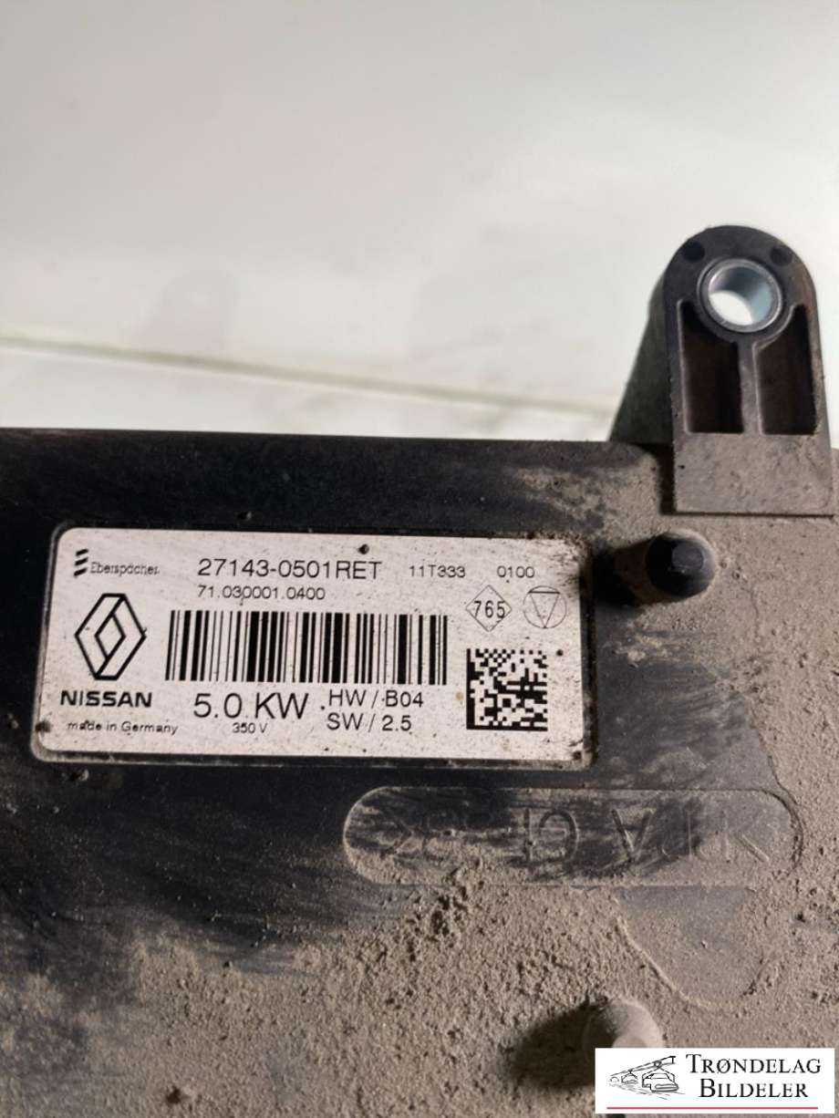 Varmeapparat PTC-heater til Nissan Leaf 2011-2017 (Type I) (B7143-00Q0A|B7143-00Q0D|27143-0501RET)
