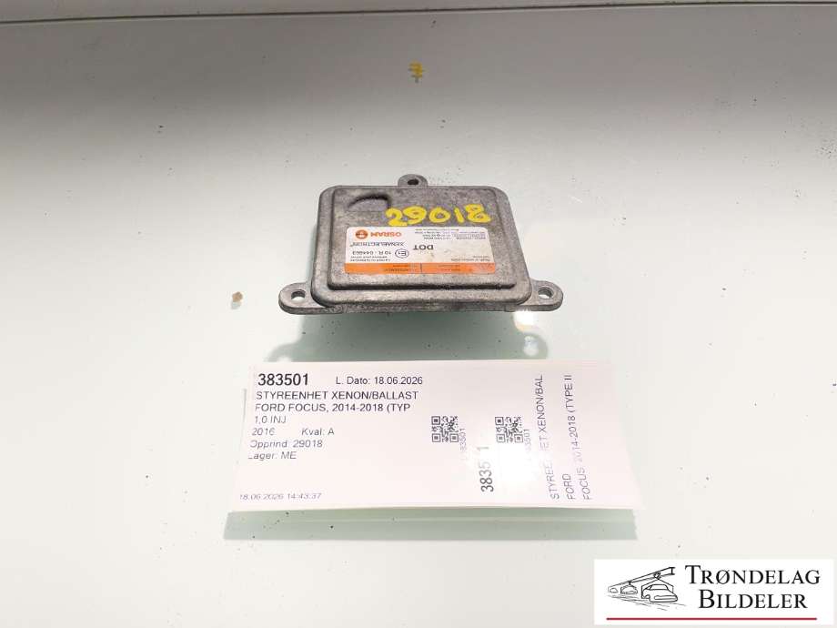 Styreenhet xenon/ballast til Ford Focus, 2014-2018 (Type III, Fase 2) (1864552)