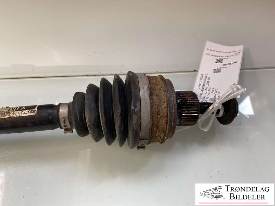 Drivaksel venstre foran, diesel/automat til Audi A4, Allroad 2009-2016 (Type I) (B8) (B8) (8K0 407 271 P|8K0 407 271 AL|)