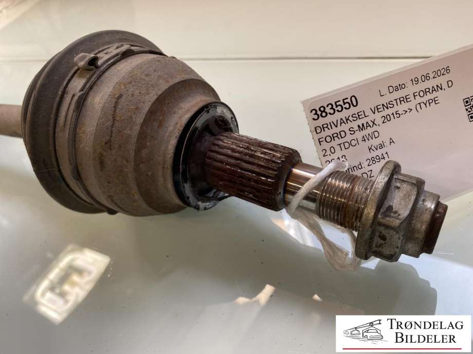 Drivaksel venstre foran, diesel/automat til Ford S-Max 2015-->> (Type II) (2256546|J1G1-3B437-BC|)