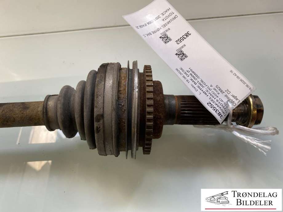 Drivaksel høyre bak, diesel/manuell til Toyota Hiace 2001-2006 (Fase 2)  (42340-26070|)