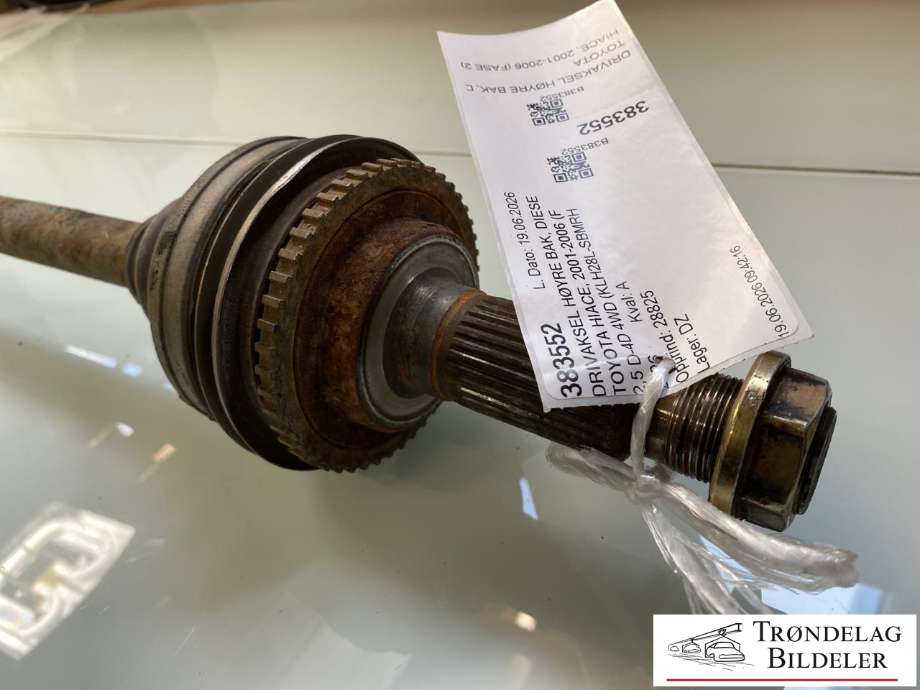 Drivaksel høyre bak, diesel/manuell til Toyota Hiace 2001-2006 (Fase 2)  (42340-26070|)
