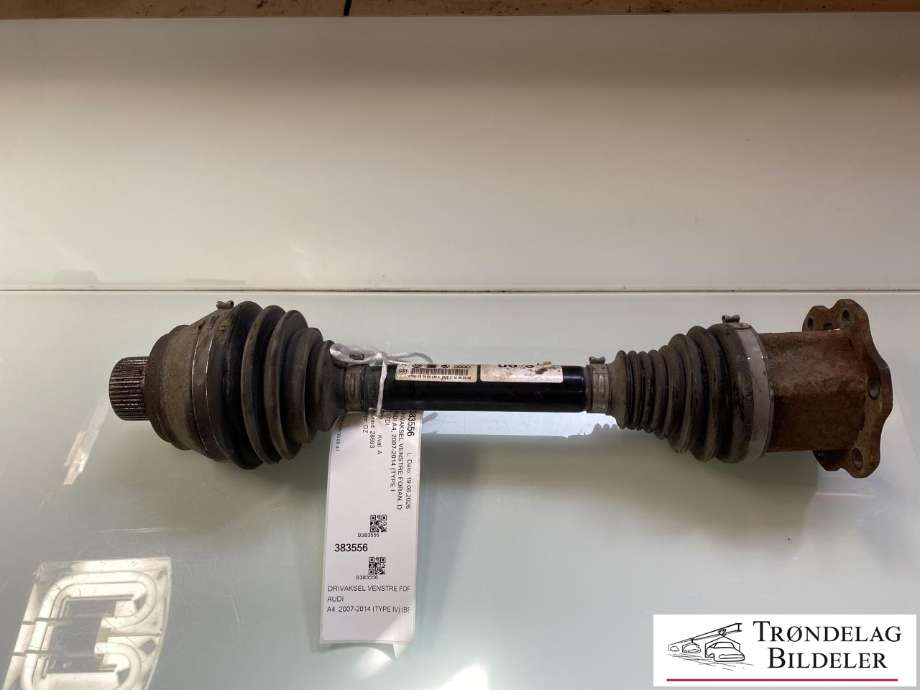 Drivaksel venstre foran, diesel/manuell til Audi A4, 2007-2014 (Type IV) (B8) (B8) (8K0 407 271 Q)