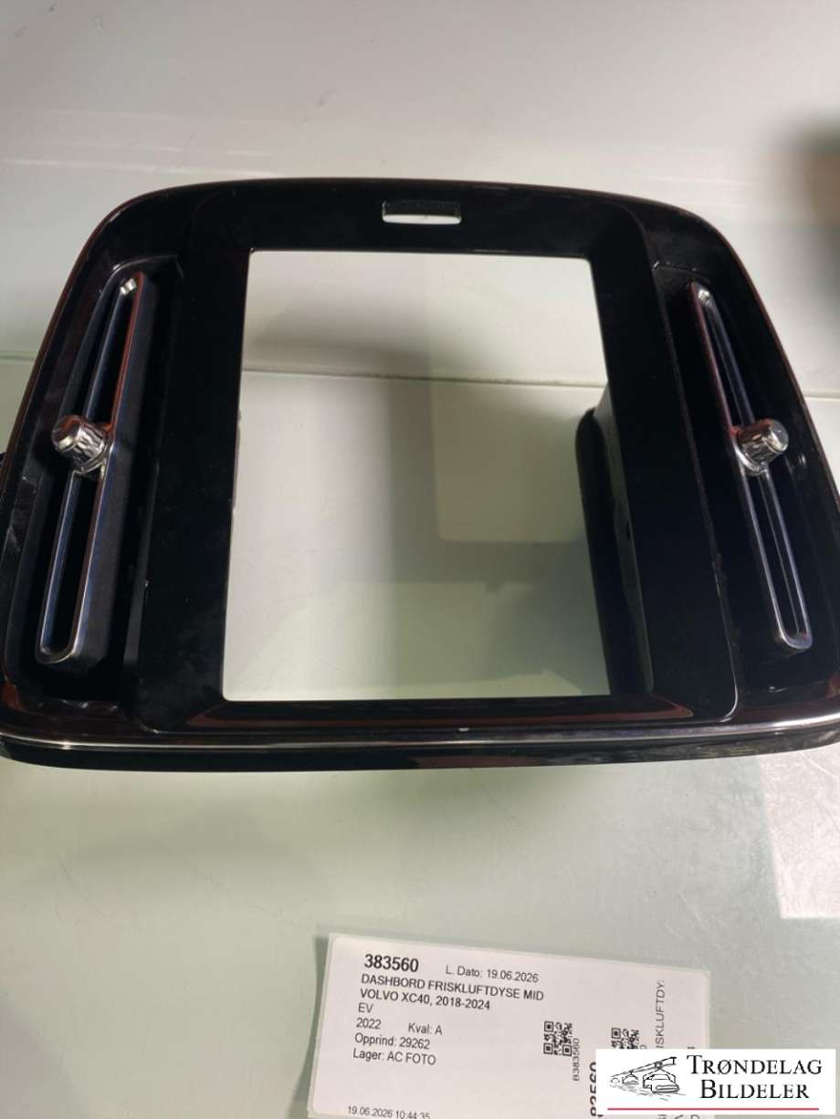 Dashbord friskluftdyse midtkonsoll til Volvo XC40, 2018-2024 (32277960 = RAMME)