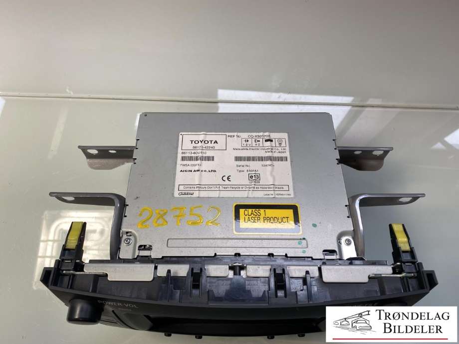 Bilstereo til Toyota RAV4 2006-2009 (Type III, Fase 1) (8612042220|)
