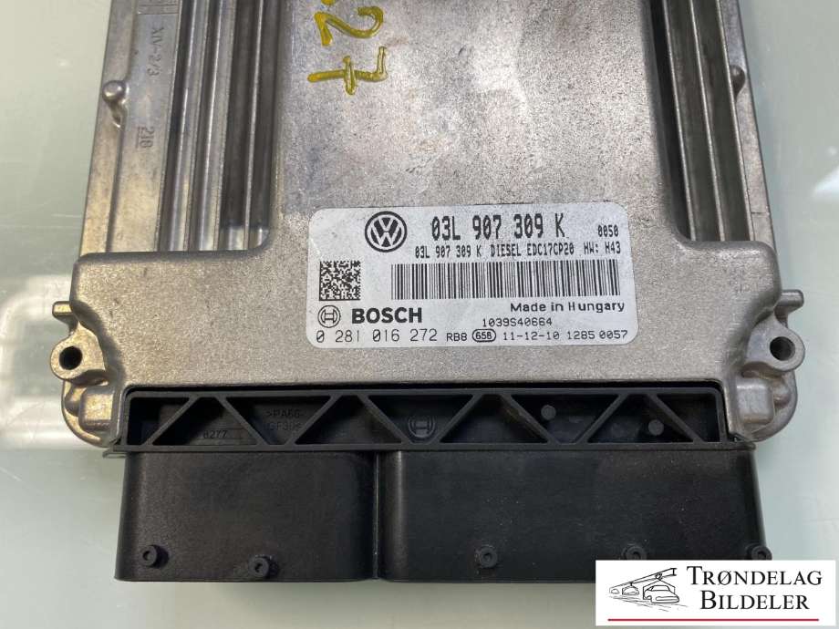 Styreenhet motor til VW Transporter / Caravelle 2009-2015 (Fase 2) (T5) (T5) (03L 906 019 DK|)