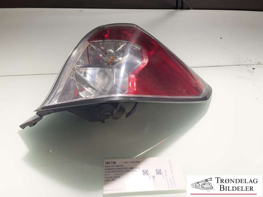 Baklykt høyre til Subaru Forester, 2008-2013 (Type III)  (84912-SC100)