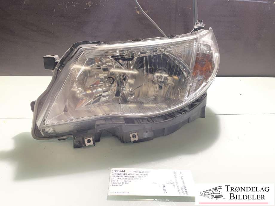 Frontlykt venstre xenon til Subaru Forester, 2008-2013 (Type III)  (84001SC133)