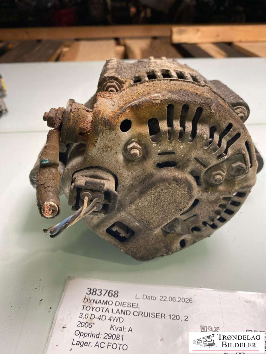 Dynamo diesel til Toyota Land Cruiser 120 2002-2009 (2706030050|27060 30040|27060 30010|27060 30120|27060 30150|27060 30151|27060 30154|270600L020|270600L021|270600L022|270600L060|270600L080|0 986 082 040)