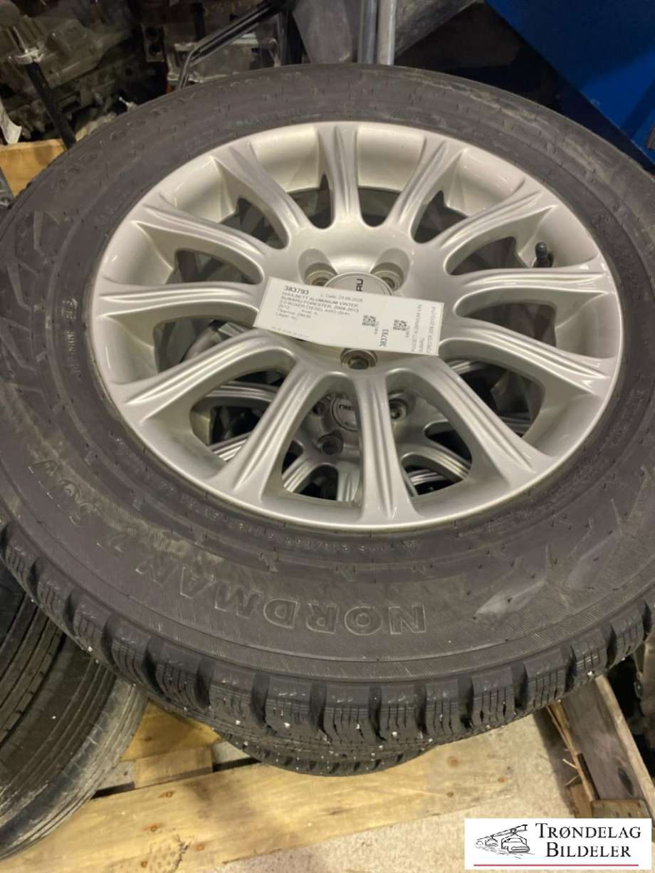 Hjulsett aluminium vinter til Subaru Forester, 2008-2013 (Type III)  (NOKIAN NORMAN 7 SUV|215/65-16 102T 7J16 5X100/ET48/CB56|1MM PIGG)