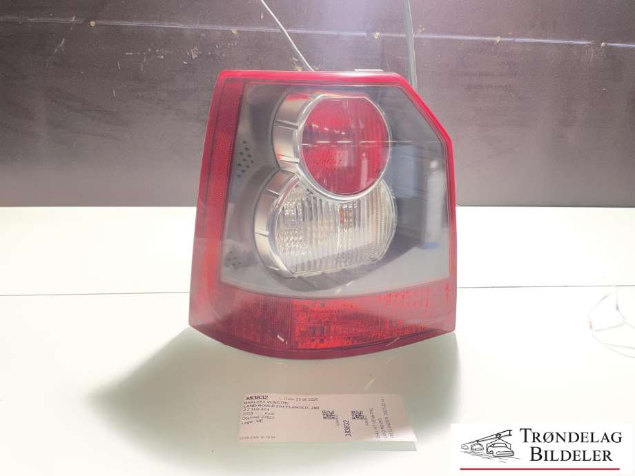 Baklykt venstre til Land Rover Freelander, 2007-2014 (Type II)  (LR025607)