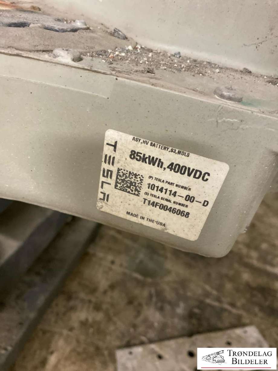 Batteripakke elbil til Tesla Model S 2013-2016 (Fase 1)  