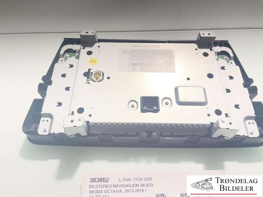 Bilstereo navigasjon skjerm til Škoda Octavia 2013-2016 (Type III, Fase 1) (5E0919605B|5E0919605B BIO|)